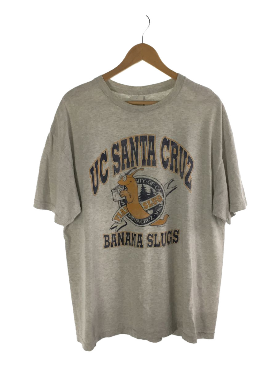 UC SANTA CRUZ BANANA SLUGS/Tシャツ/XL/コットン/GRY