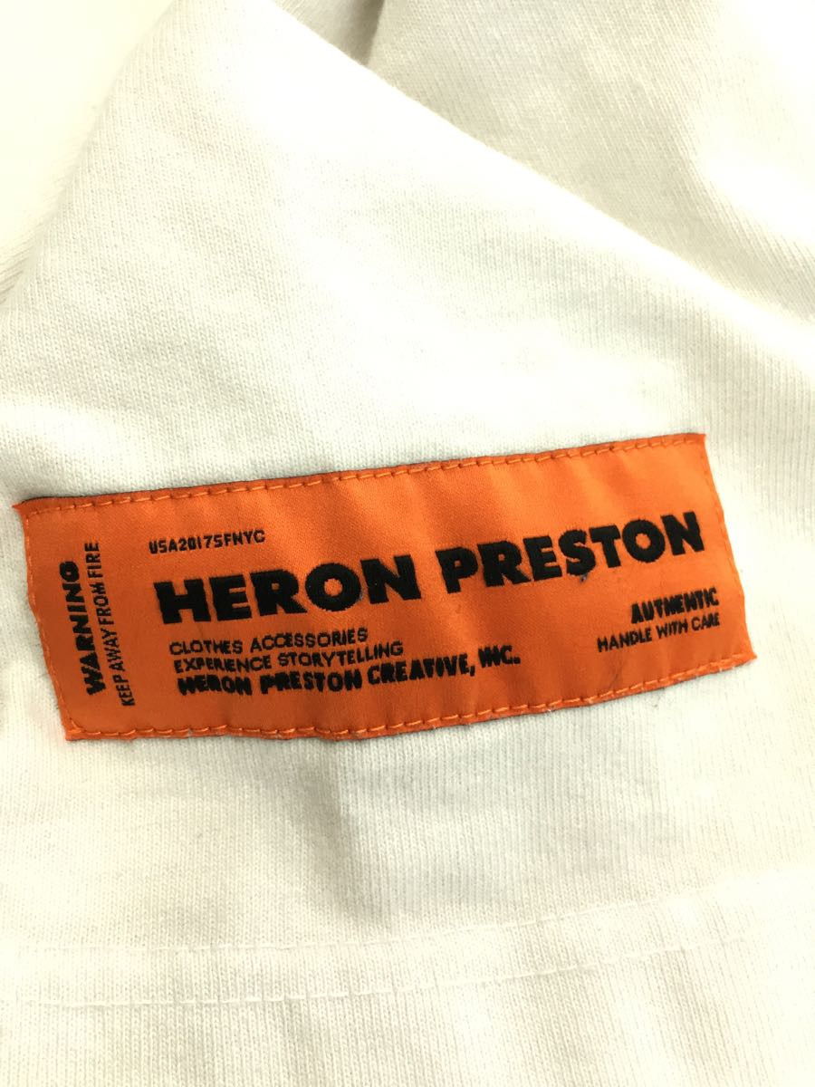 HERON PRESTON◆Tシャツ/S/コットン/WHT/プリント/HMAA020F20JER002_画像3