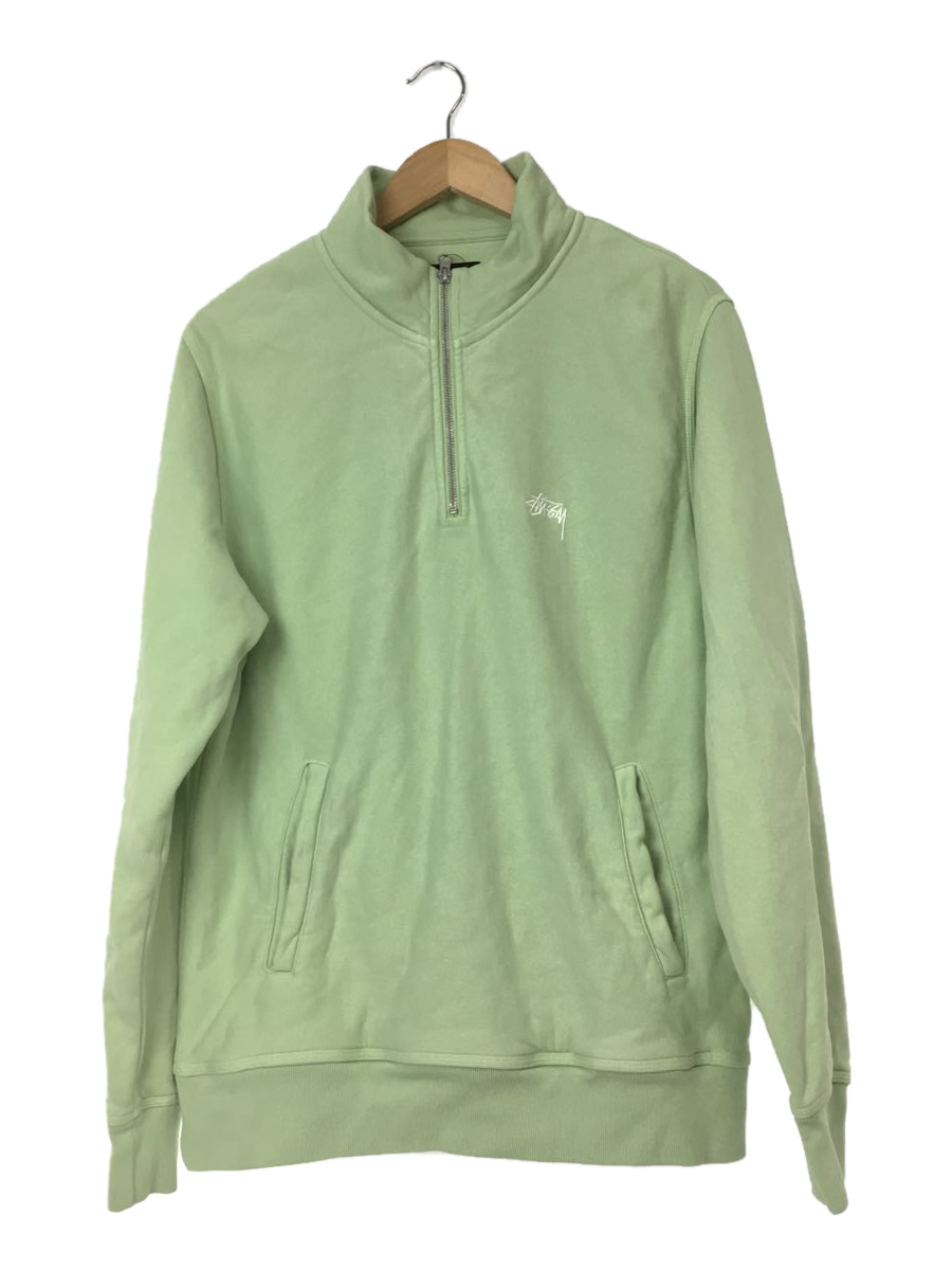STUSSY◇スウェット/M/コットン/GRN/無地/118365-