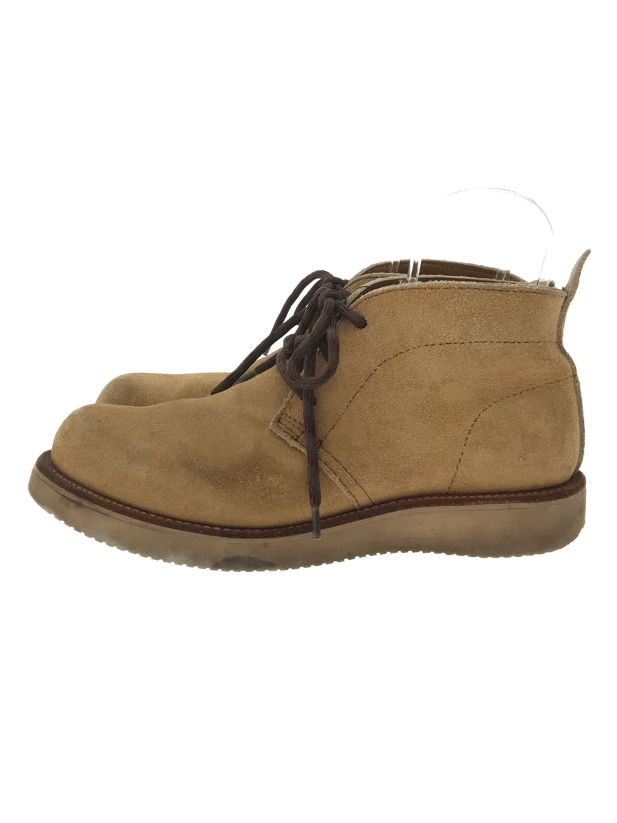 安価 ワタナベ VIBERG◇オックスフォードブーツ/US7.5/BEG/スウェード