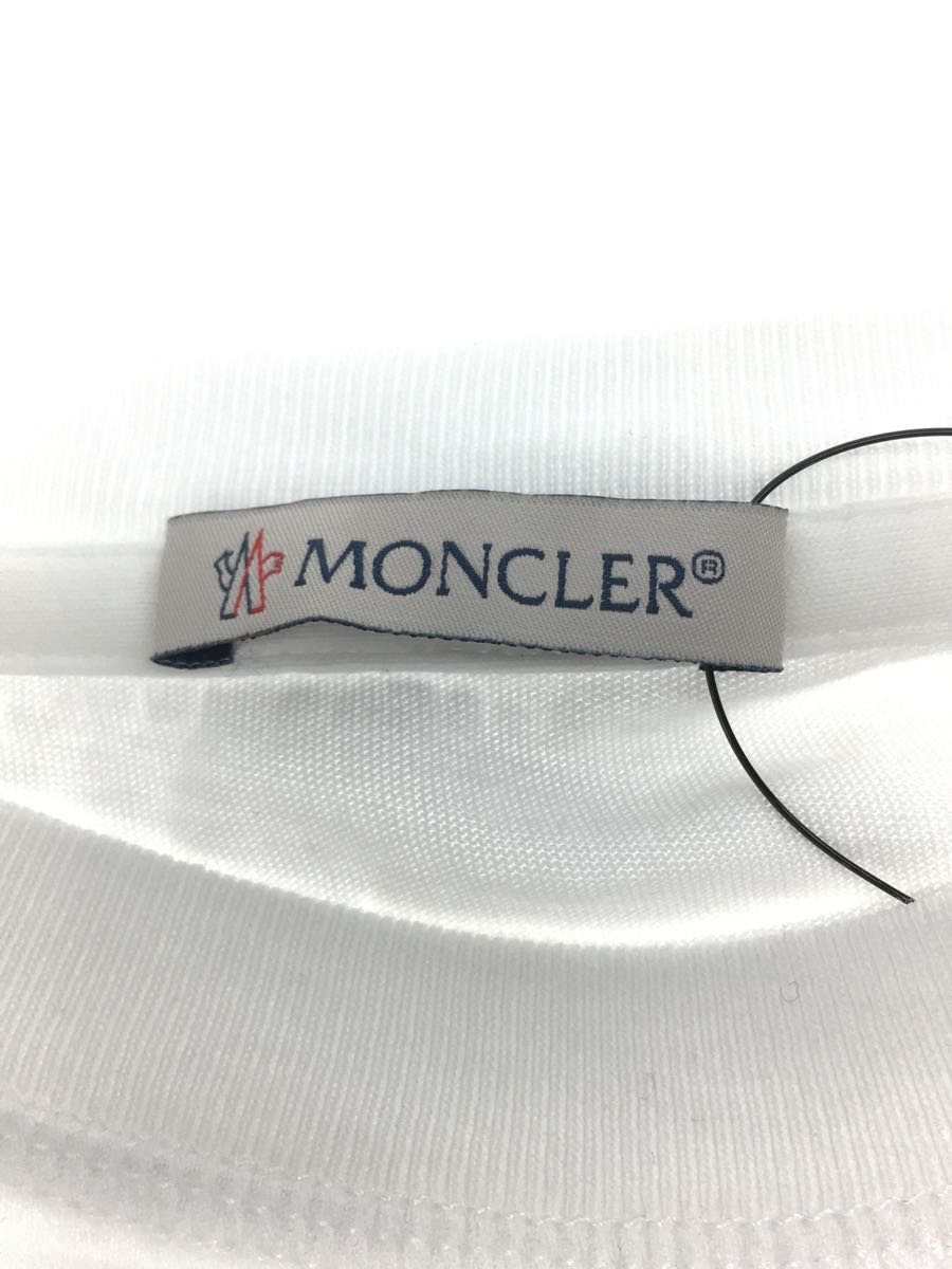 MONCLER◆Tシャツ/S/コットン/WHT/プリント_画像3