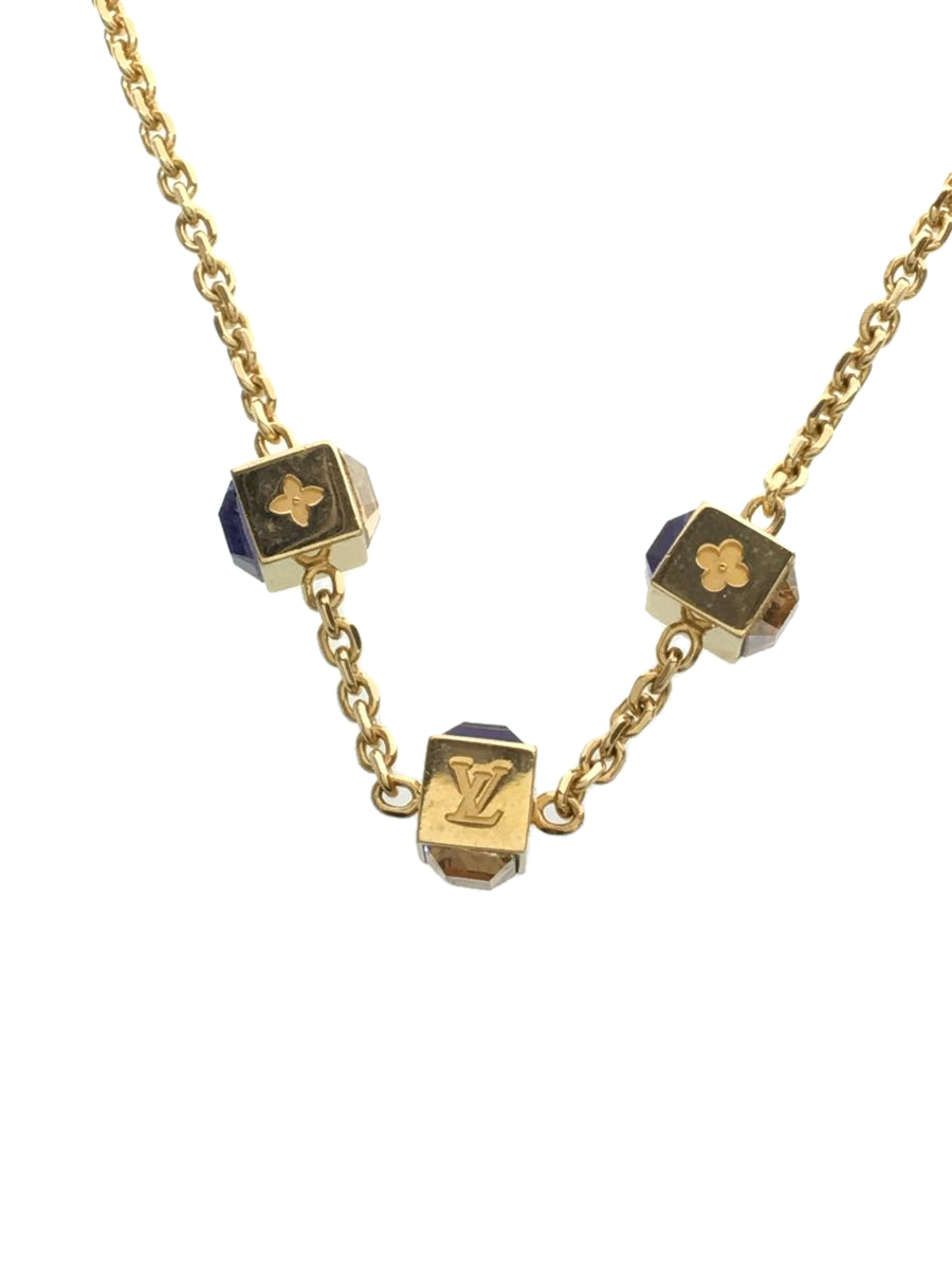 新年の贈り物 LOUIS VUITTON◇キューブ/ネックレス/-/GLD/トップ有