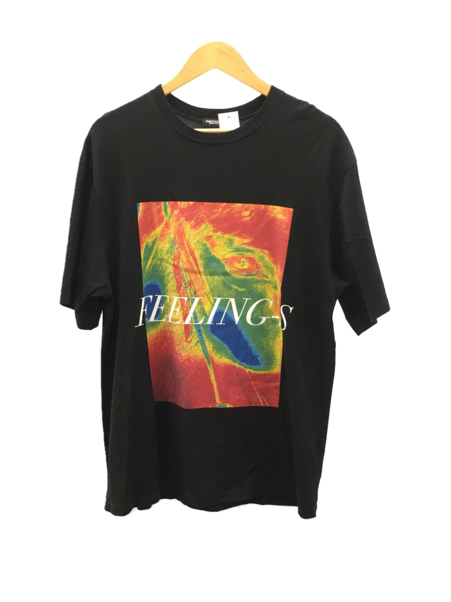 CHRISTIAN DADA◆feeling/Tシャツ/50/コットン/BLK/無地/CDM-19W-0502_画像1