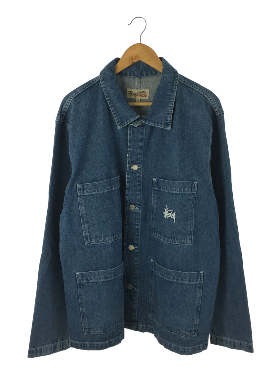 売り切れ必至！ STUSSY◇22SS/Denim Chore JACKET/カバーオール/L