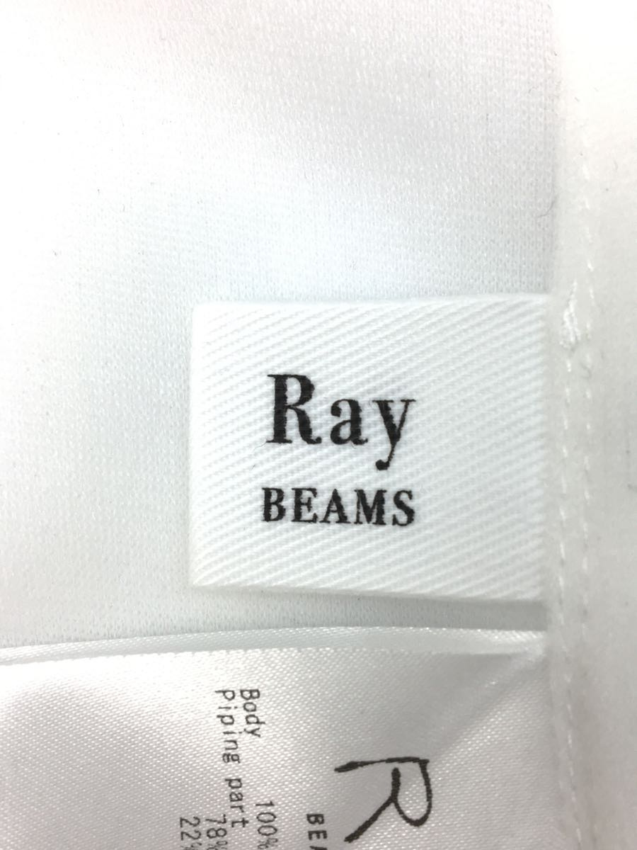 RAY BEAMS◆長袖カットソー/-/ナイロン/WHT/無地_画像3