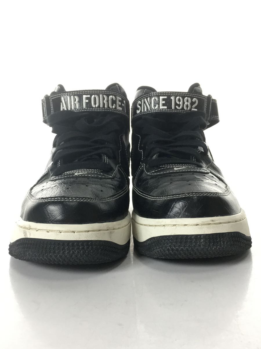 NIKE◆AIRFORCE1 MID07LV8_エアフォース1 ミッド07 LV8/27cm/ブラック/レザー_画像7