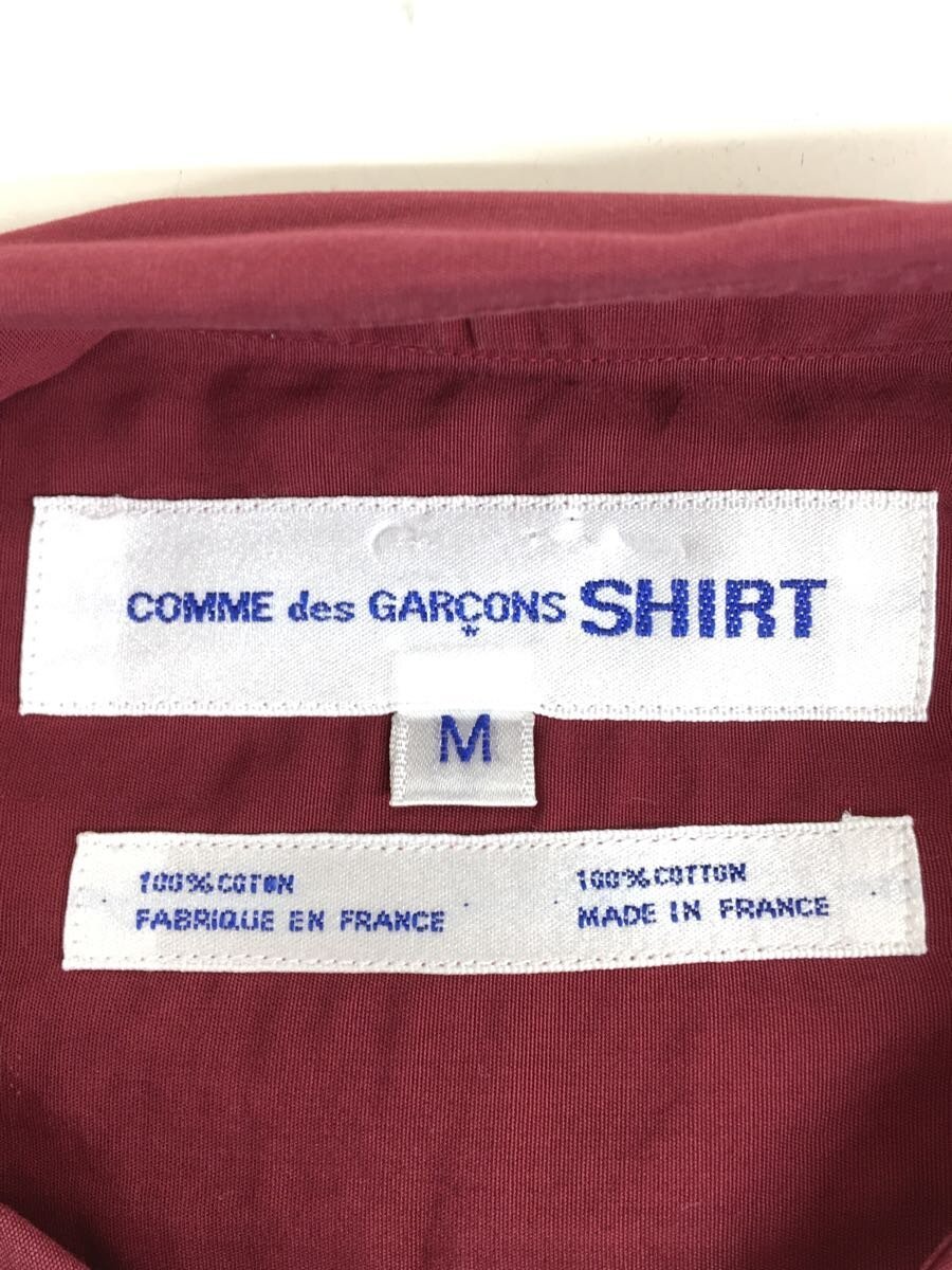 COMME des GARCONS SHIRT◆フランス製/バイカラー長袖シャツ/M/コットン/マルチカラー/D-TK9210/デザイナーズ_画像3