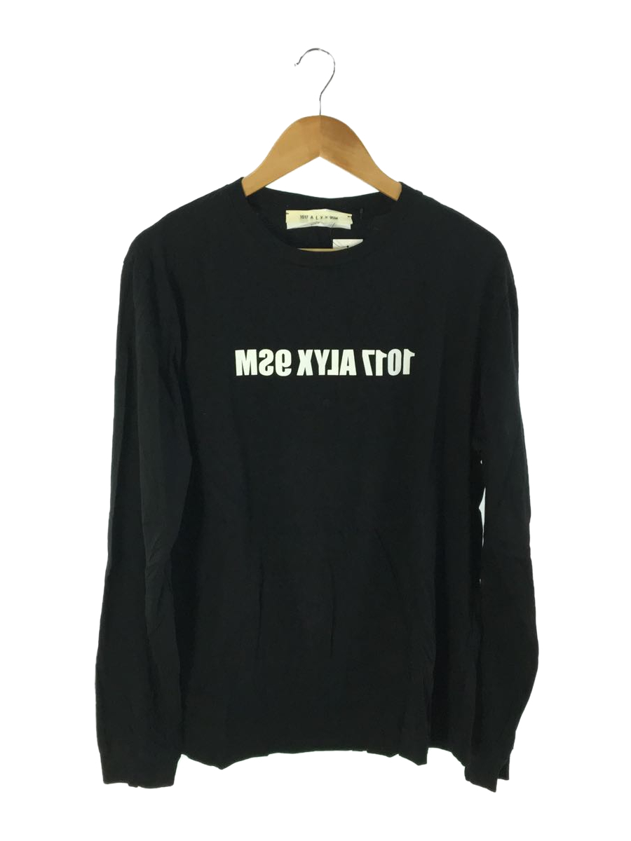 1017 ALYX 9SM(ALYX)◆長袖Tシャツ/L/コットン/BLK/プリント/AAUTS0261FA01