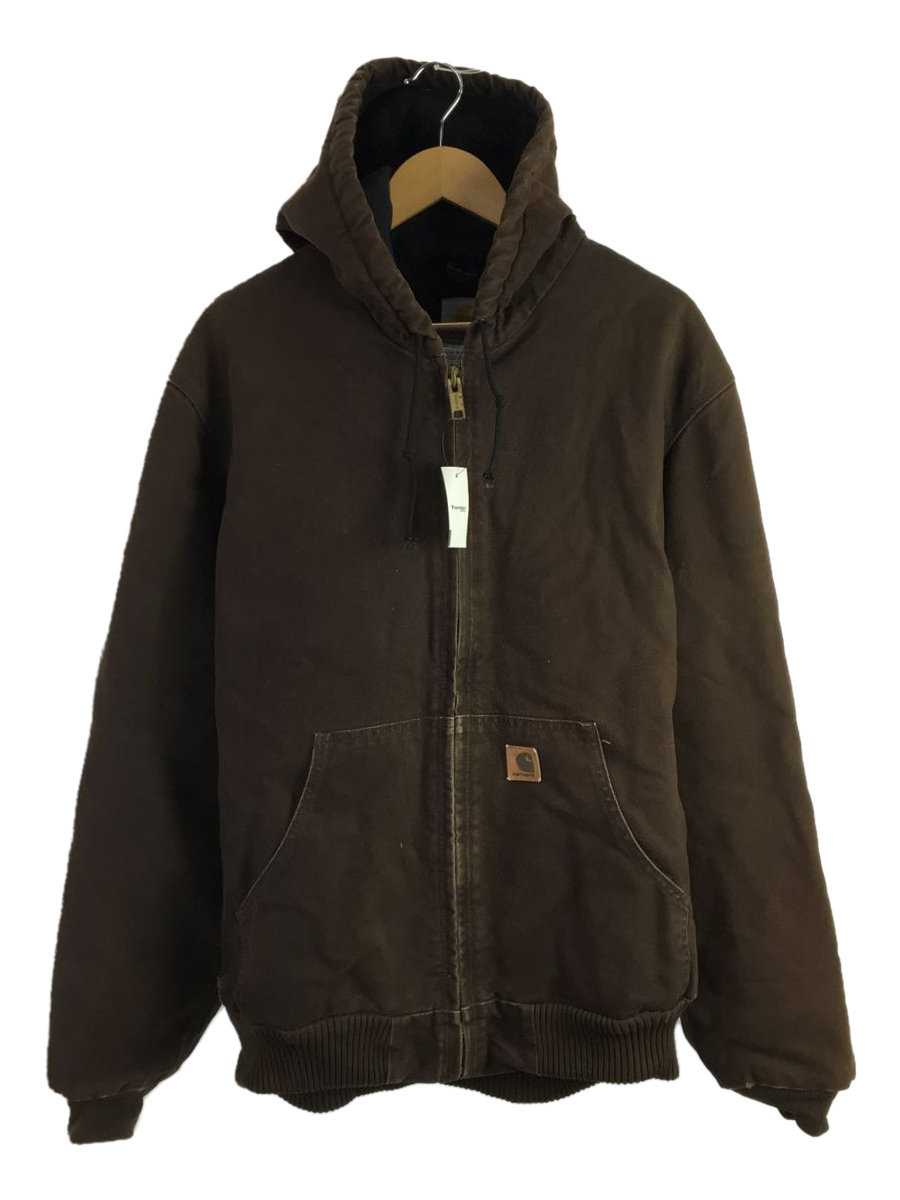 送料込】 Carhartt◇パーカー/L/コットン/BRW/アクティブジャケット