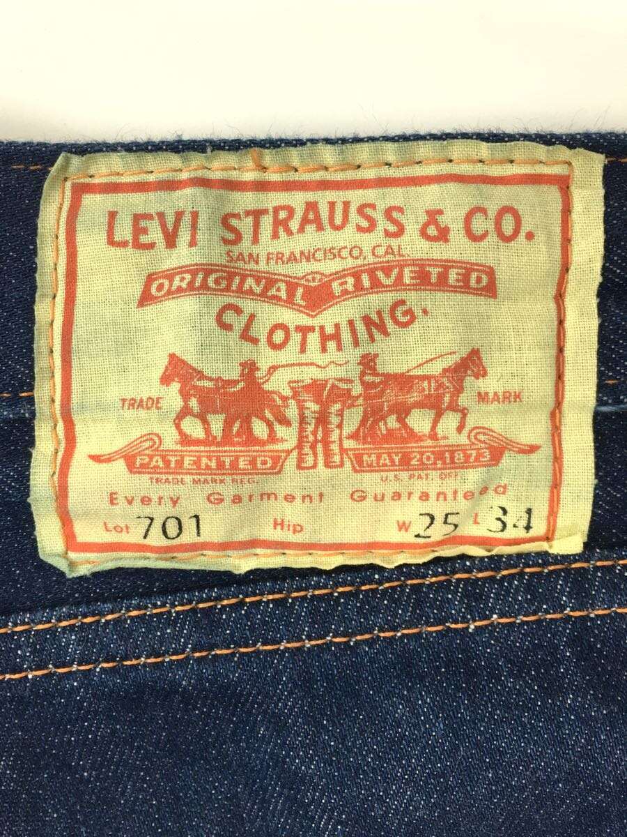 Levi’s Vintage Clothing◆ストレートパンツ/25/コットン/IDG/無地_画像4