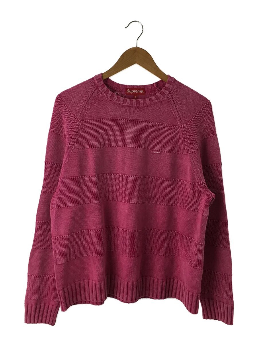 売れ筋新商品 Supreme◆23SS/Small Box Sweater/セーター(薄手)/S/コットン/PNK Stripe Sサイズ
