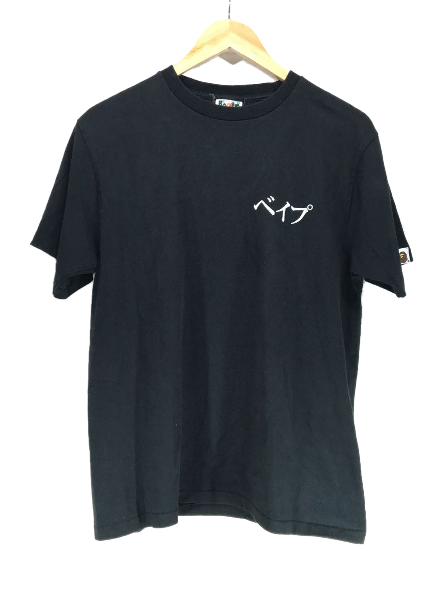 A BATHING APE◆Tシャツ/M/コットン/BLK/001TEF801074X/JAPAN CULTURE TEE/使用感あり