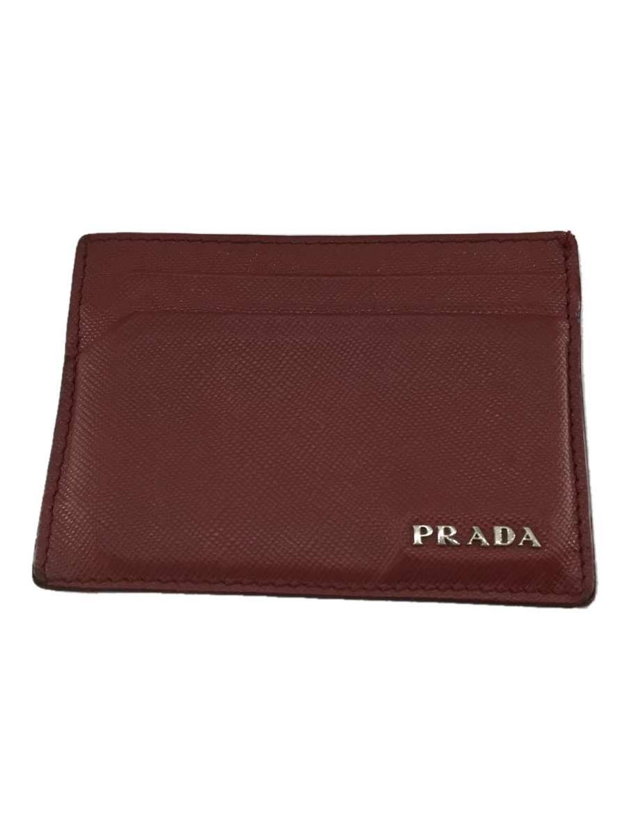 今年も話題の PRADA◇サフィアーノ/カードケース/レザー/RED