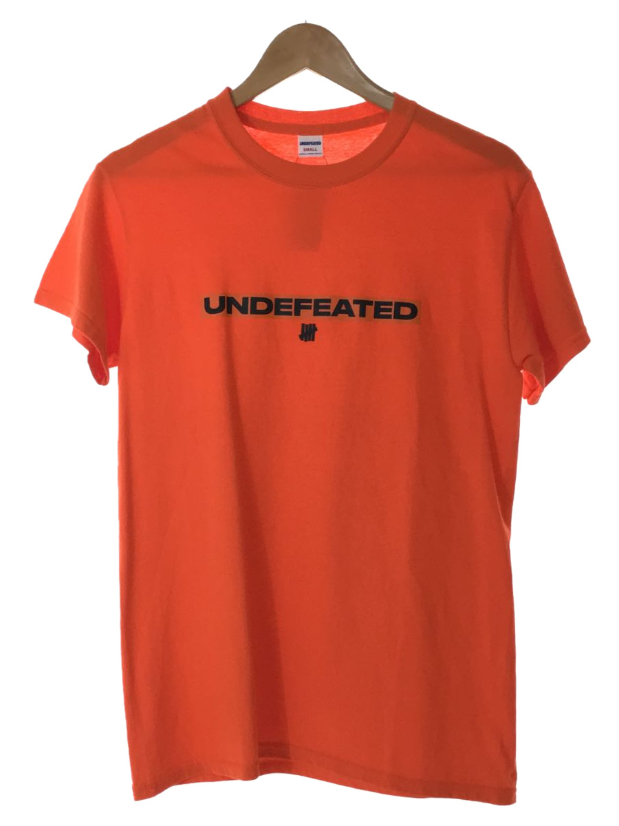 UNDEFEATED◆UND SPORT S/S TEE/タグ付/S/コットン/オレンジ/プリント/180081_画像1