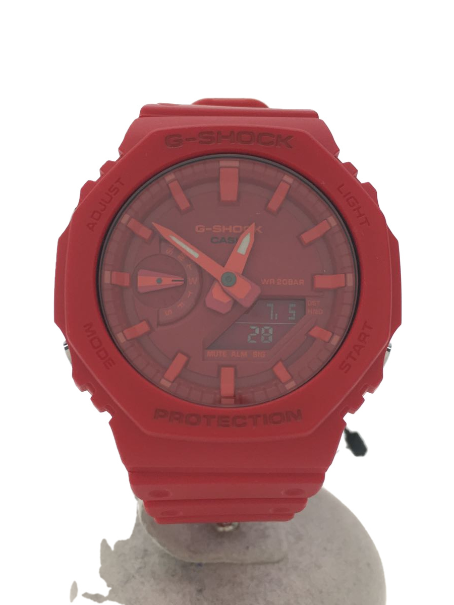 最前線の CASIO◇カシオ/クォーツ腕時計・G-SHOCK/デジアナ/RED/RED