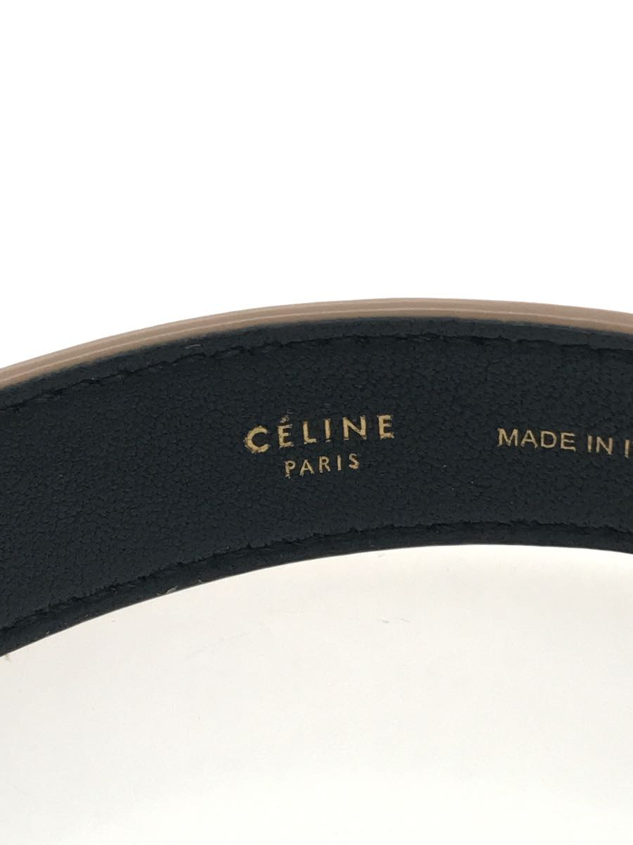 CELINE◆ネックレス/チョーカー/BRW/レディース/首飾り/本革/ゴールド/首輪/アクセサリー/レディース_画像4