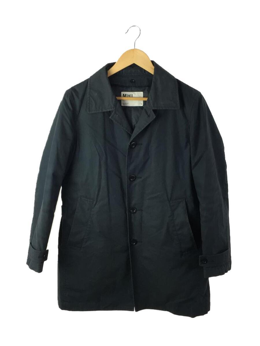 超美品 MHL.◇コート/S/コットン/NVY/無地/596-6210504/ヤケ有