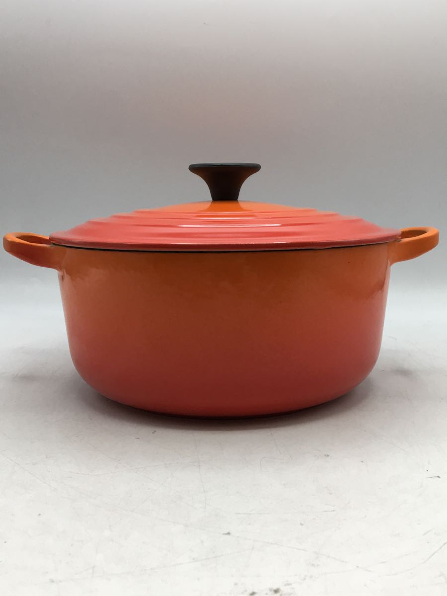 LE CREUSET◇ココットロンド/ホーロー鍋/20cm/容量:2.5L/ORN-
