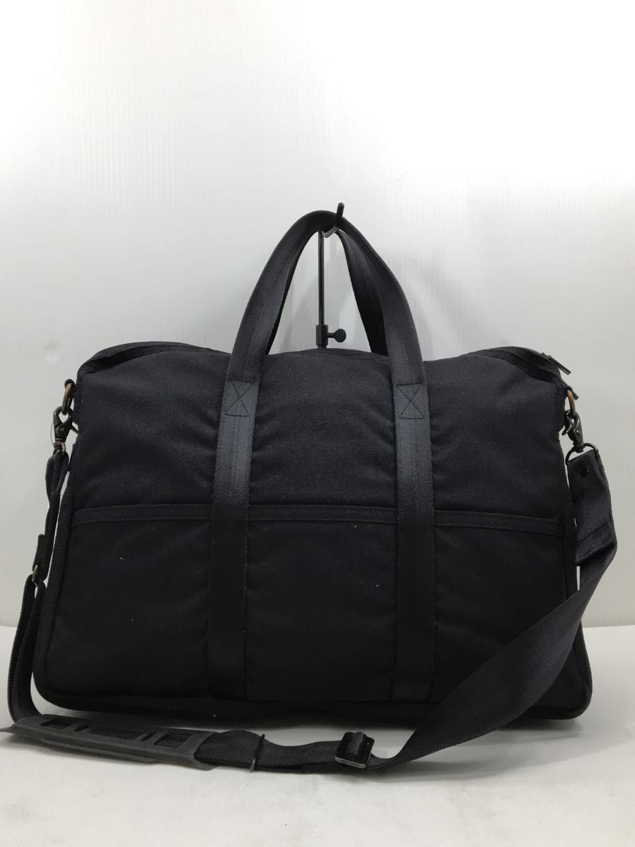 PORTER* briefcase / canvas /BLK/ plain / business bag / shoulder /2way
