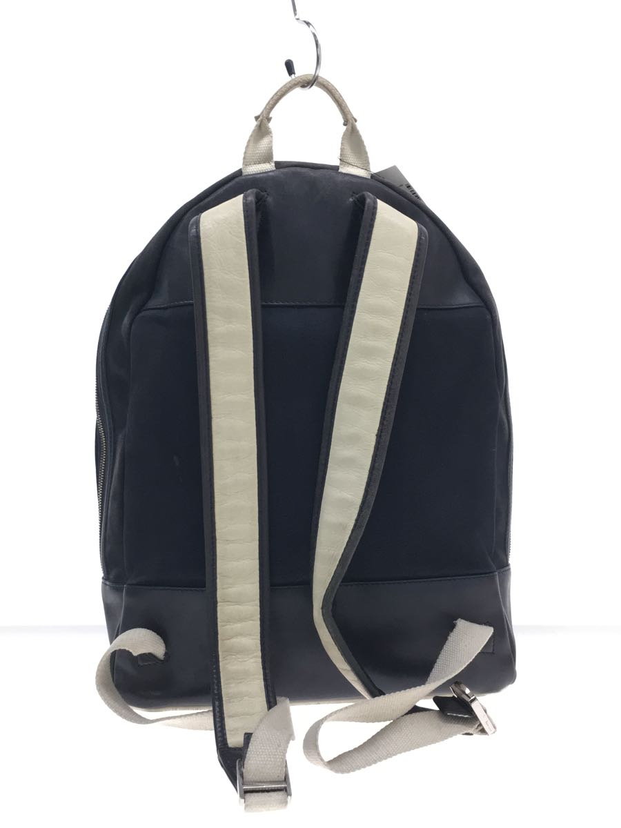 WANT Les Essentiels DE LA VIE◇リュック/レザー/NVY/無地 WANT Les Essentiels DE LA VIE◇リュック/レザー/NVY/無地
