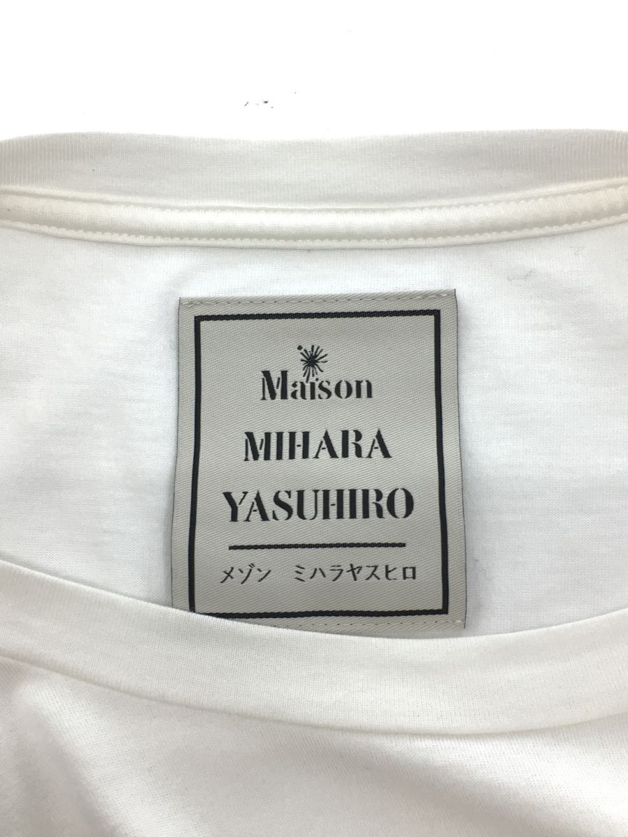 MIHARA YASUHIRO◆LOGO POCKET TEE/Tシャツ/46/コットン/ホワイト/A05TS671_画像3