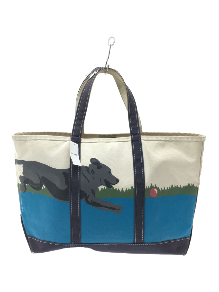 お手軽価格 L.L.Bean◇90s/犬/トートバッグ/キャンバス/WHT/ トート