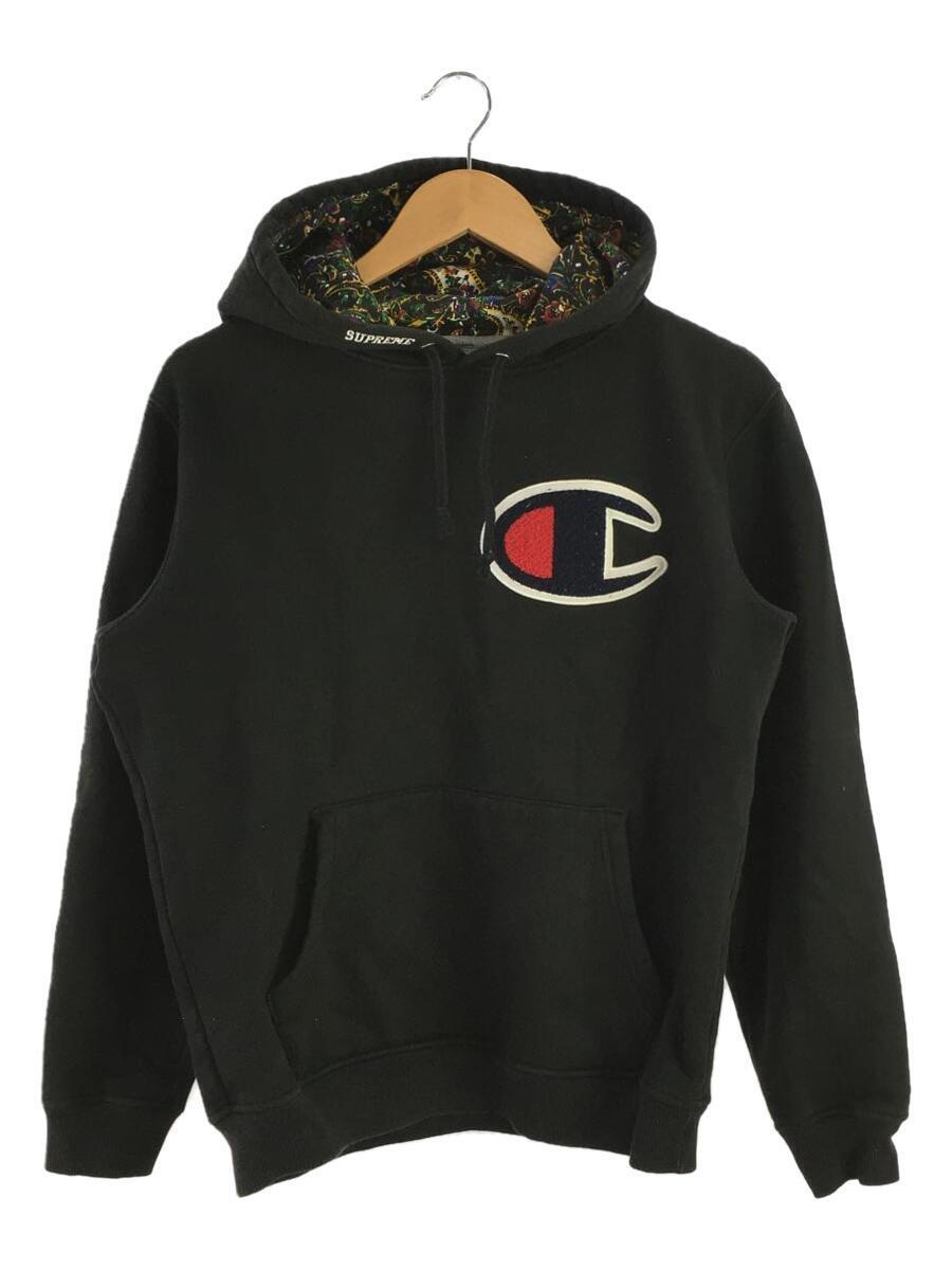 Supreme◆13AW/Champion Pullover/パーカー/S/コットン/BLK