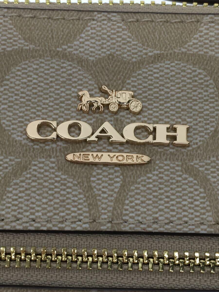 ヤフオク! - COACH◇ショルダーバッグ/PVC/ベージュ/総柄/CF...