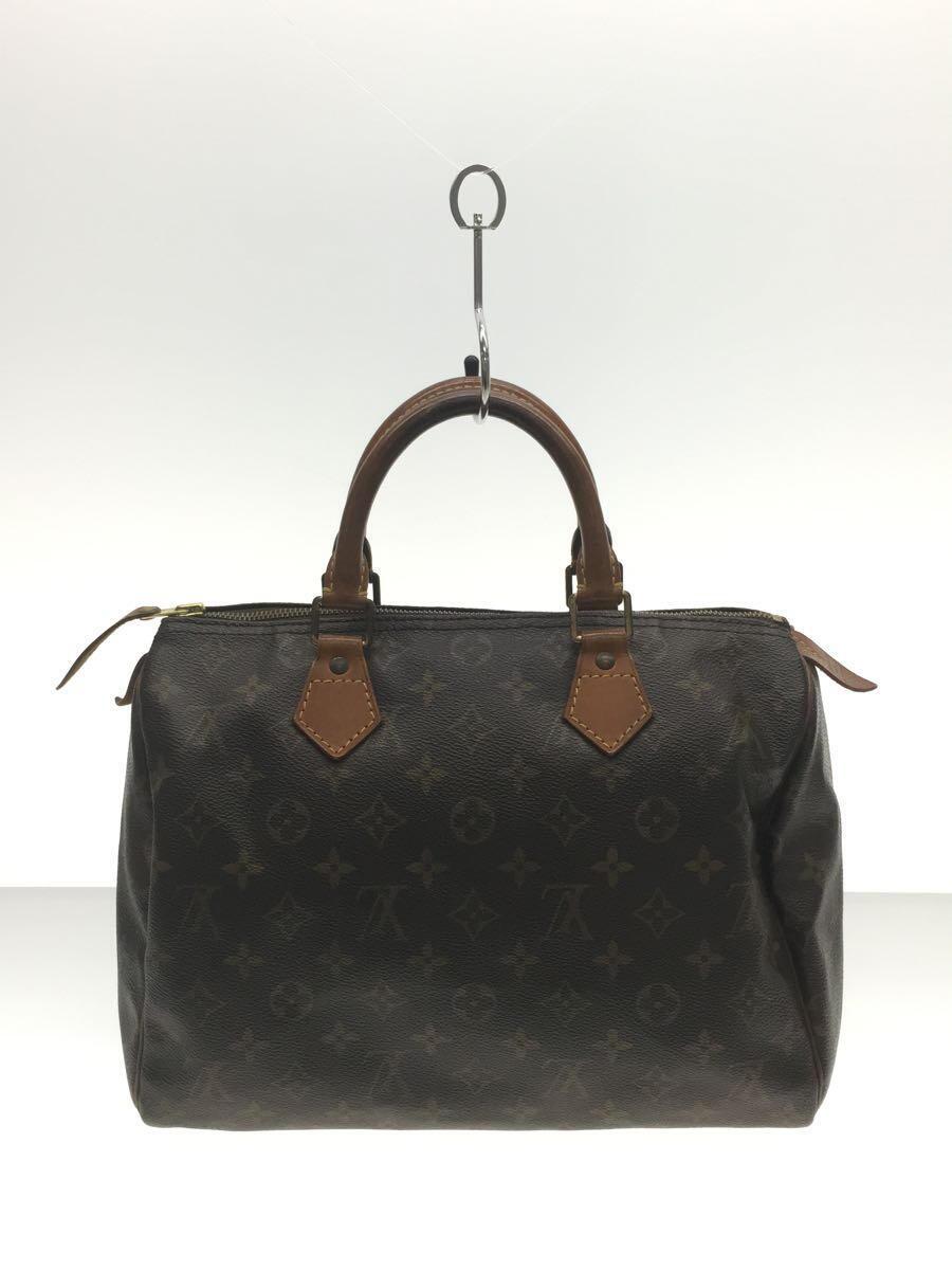 LOUIS VUITTON◆LOUIS VUITTON ルイヴィトン スピーディ30_モノグラム_BRW/PVC/_画像3