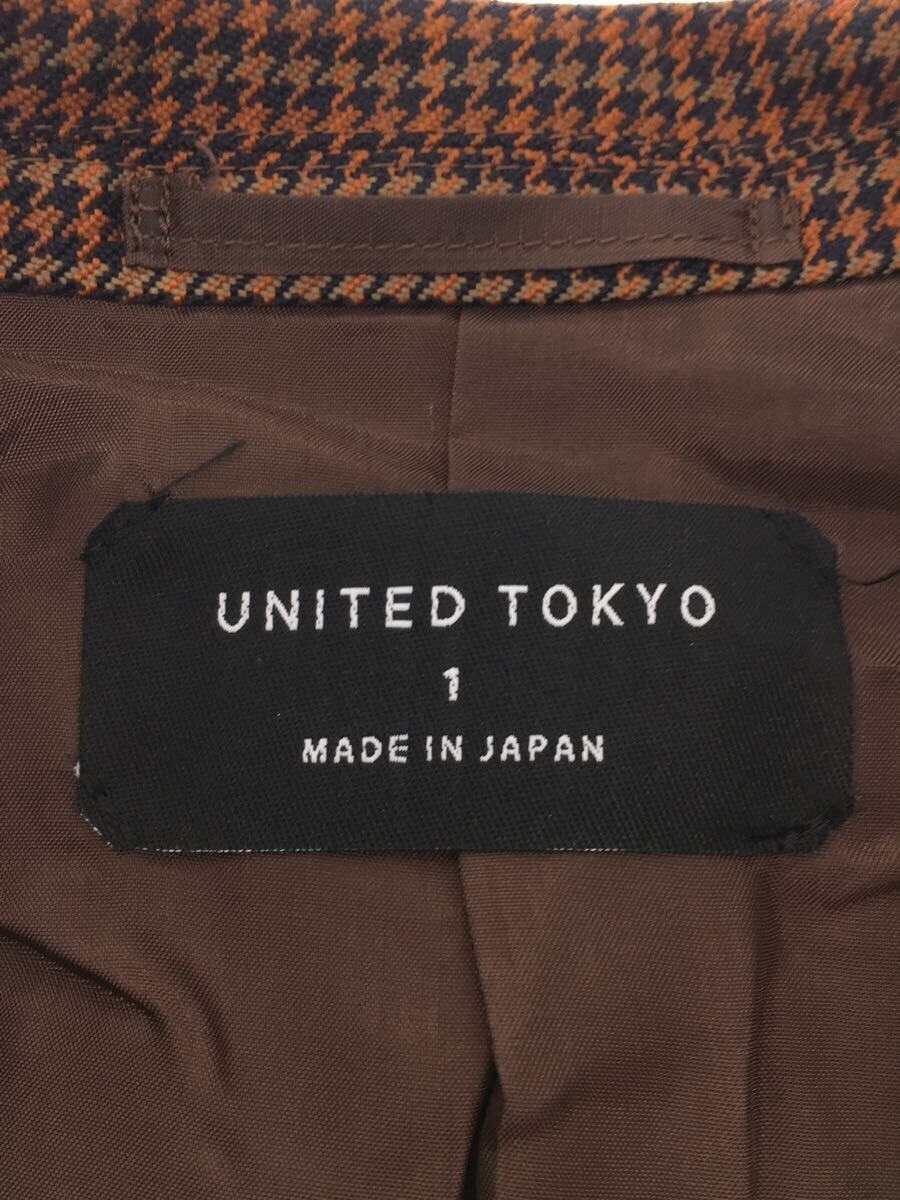 UNITED TOKYO◇セットアップ/1/ウール/BRW/チェック/408353008(メンズ