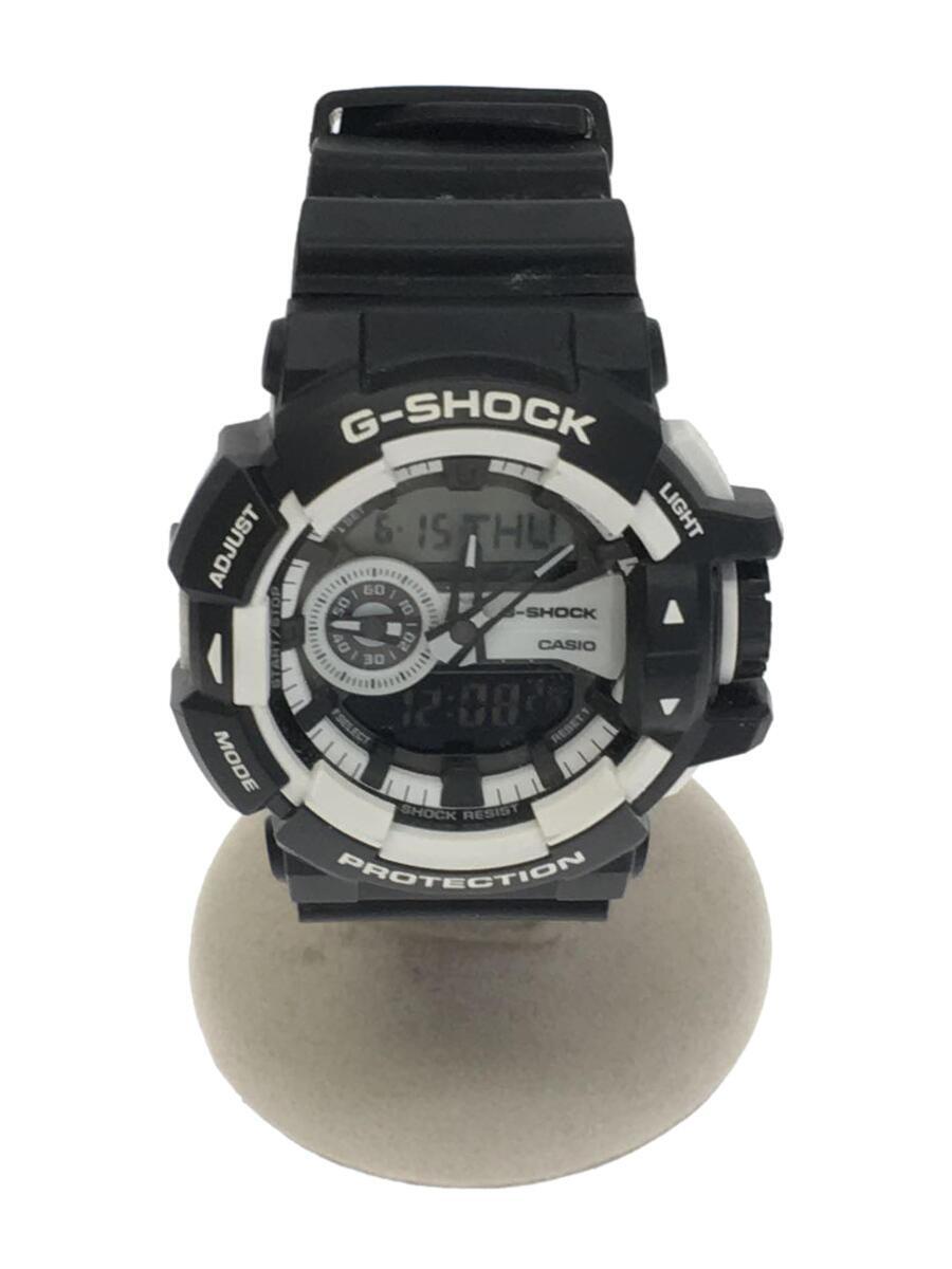 CASIO◆クォーツ腕時計・G-SHOCK/デジアナ/ブラック/ブラック