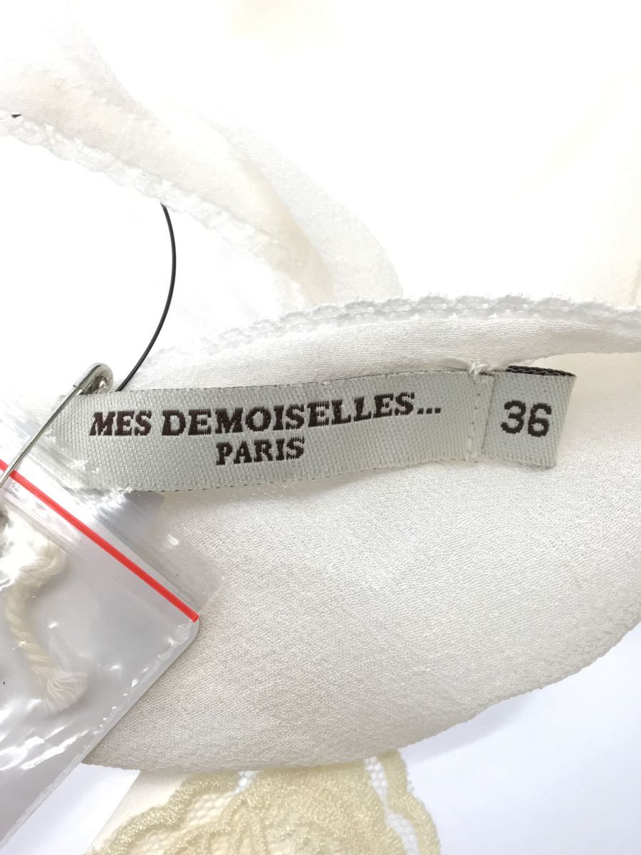 MES DEMOISELLES...* no sleeve blouse /36/ silk /IVO/ plain 