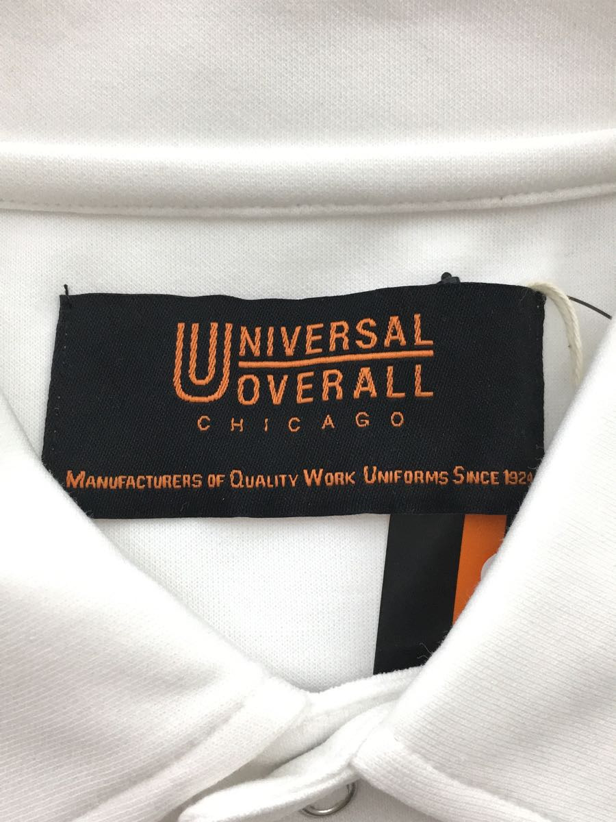 UNIVERSAL OVERALL◆ポロシャツ/L/コットン/WHT/23-071-464-9520-1-0_画像3