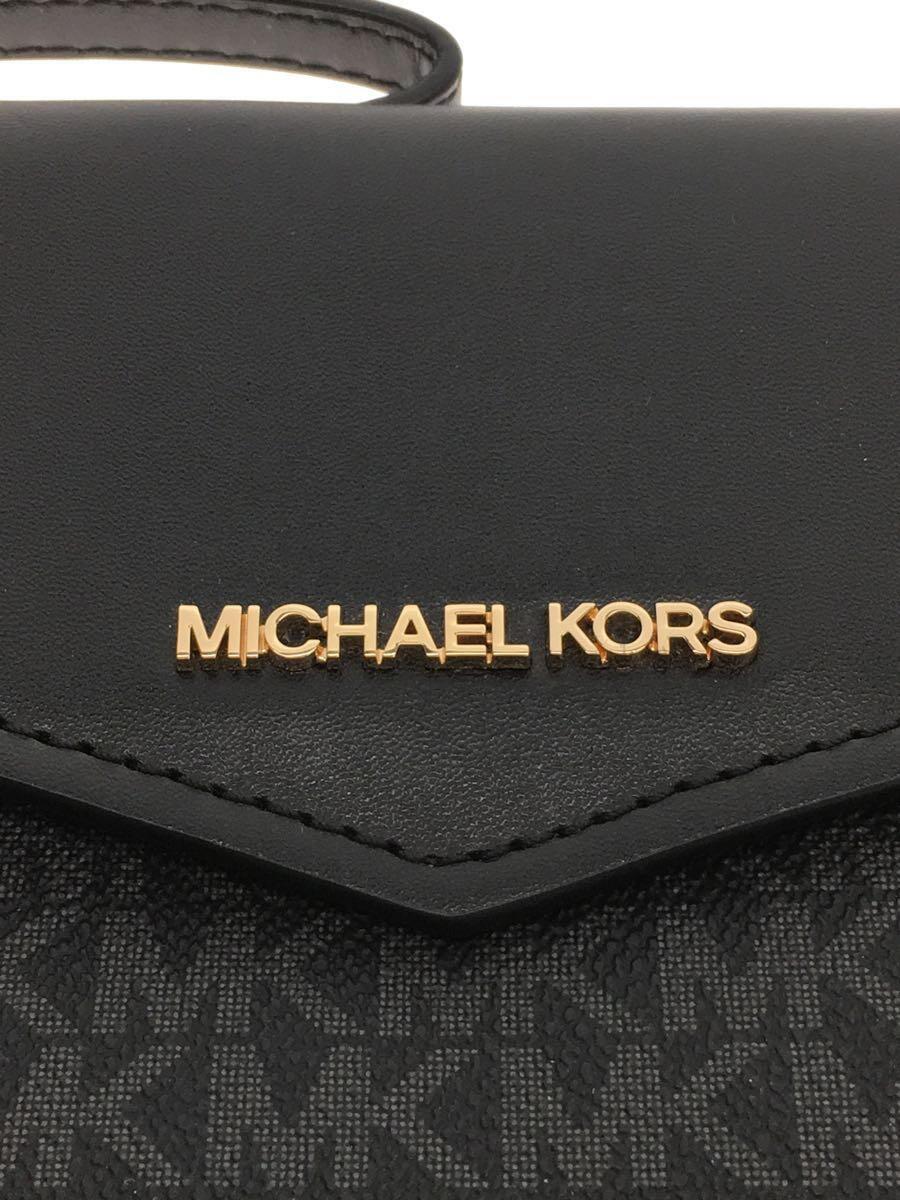 MICHAEL KORS◆クラッチバッグ/PVC/BLK/総柄/35T1G5MT7T_画像5