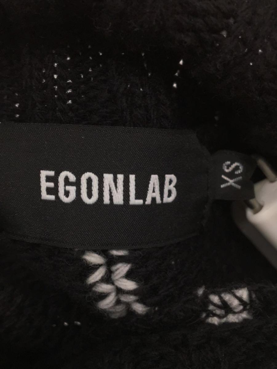 驚きの値段】 EGONLAB/セーター(厚手)/XS/ウール/BLK XSサイズ以下
