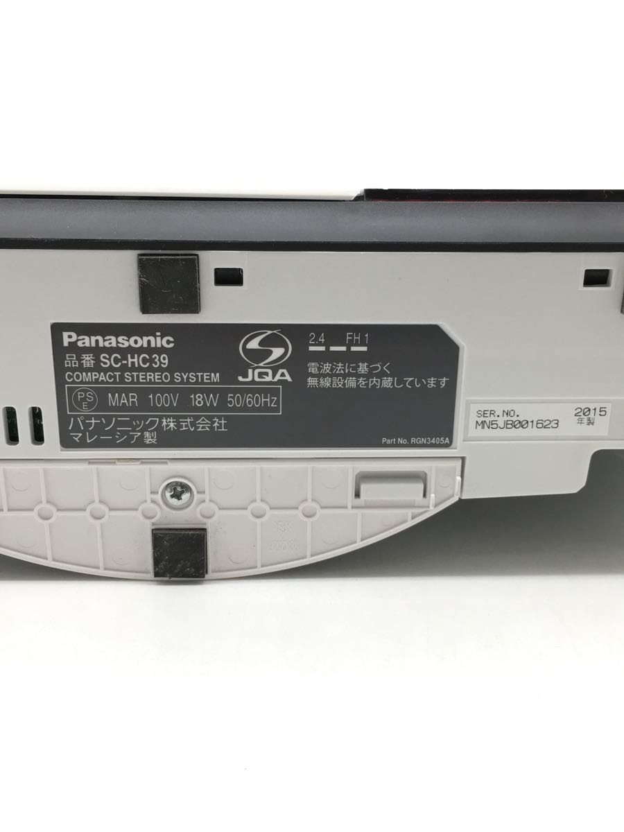 Panasonic◆ミニコンポ・セットコンポ SC-HC39-W [ホワイト]_画像3
