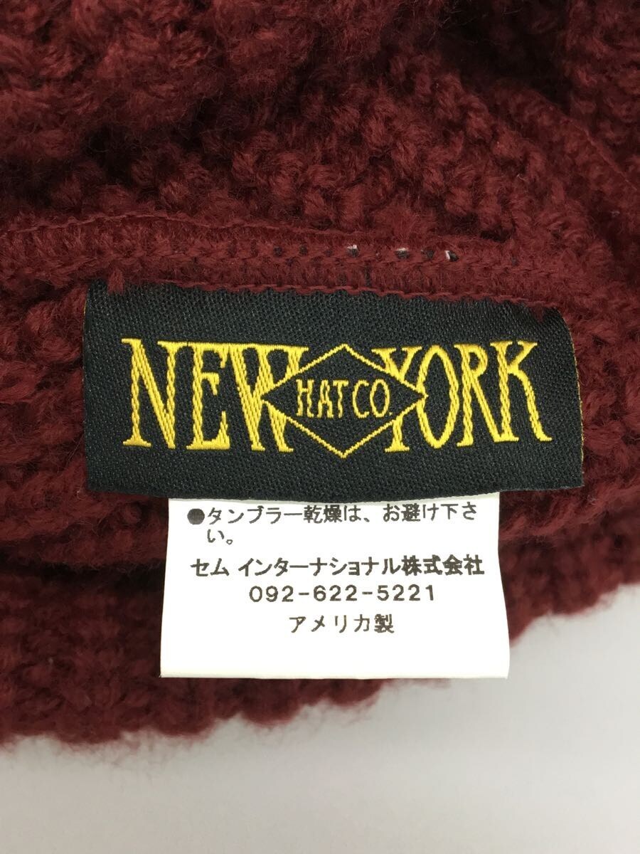 NEWYORK HAT&CAP CO.◆ニットキャップ/-/アクリル/BRD/無地/メンズ_画像4