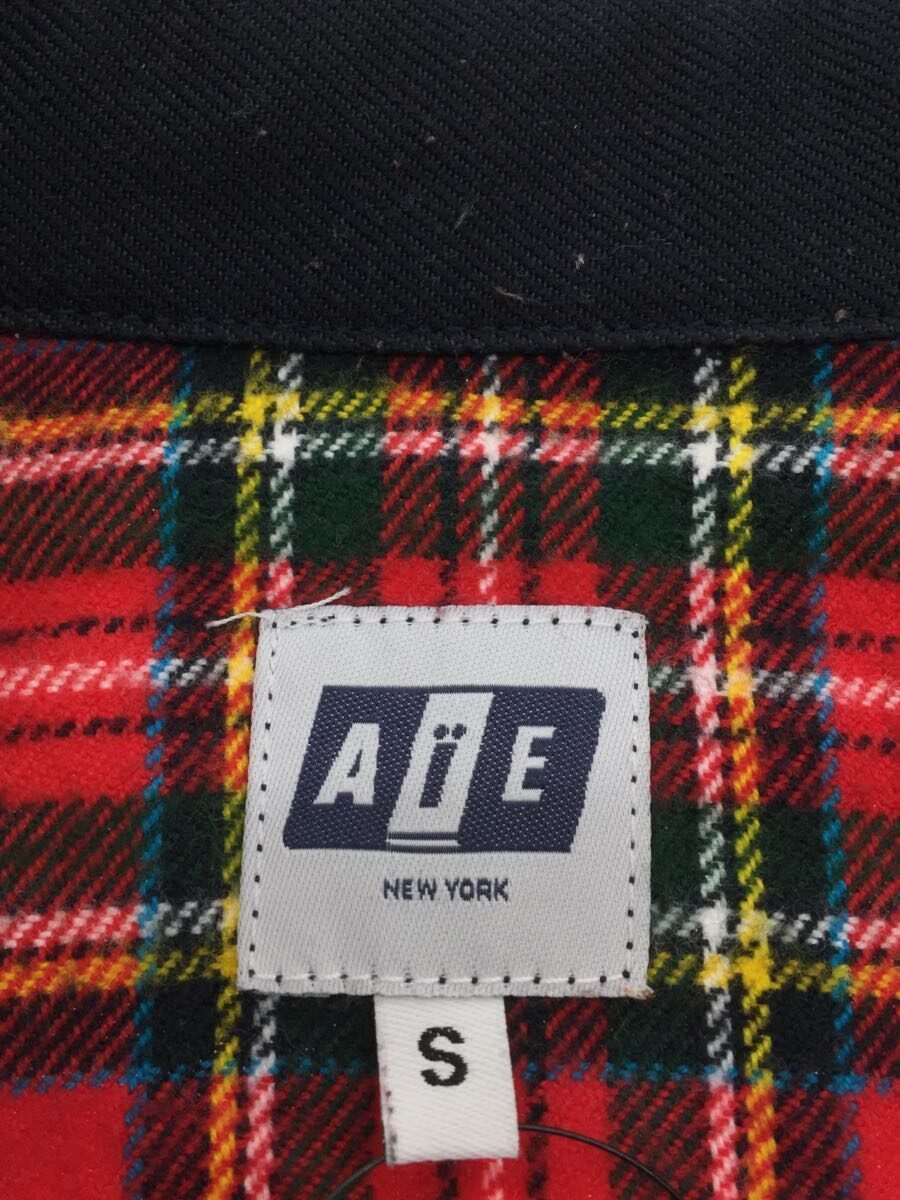 大人気新品 AiE◇ウエスタンシャツ/S/ポリエステル/RED/チェック S