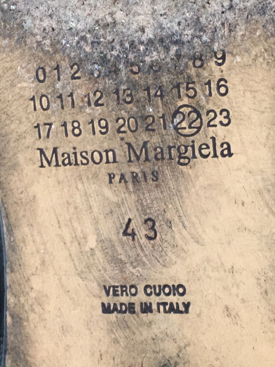 Maison Margiela◆TABI ankle boot/21SS/ブーツ/43/BLK/レザー/S57WU0221/ダメージ有_画像4