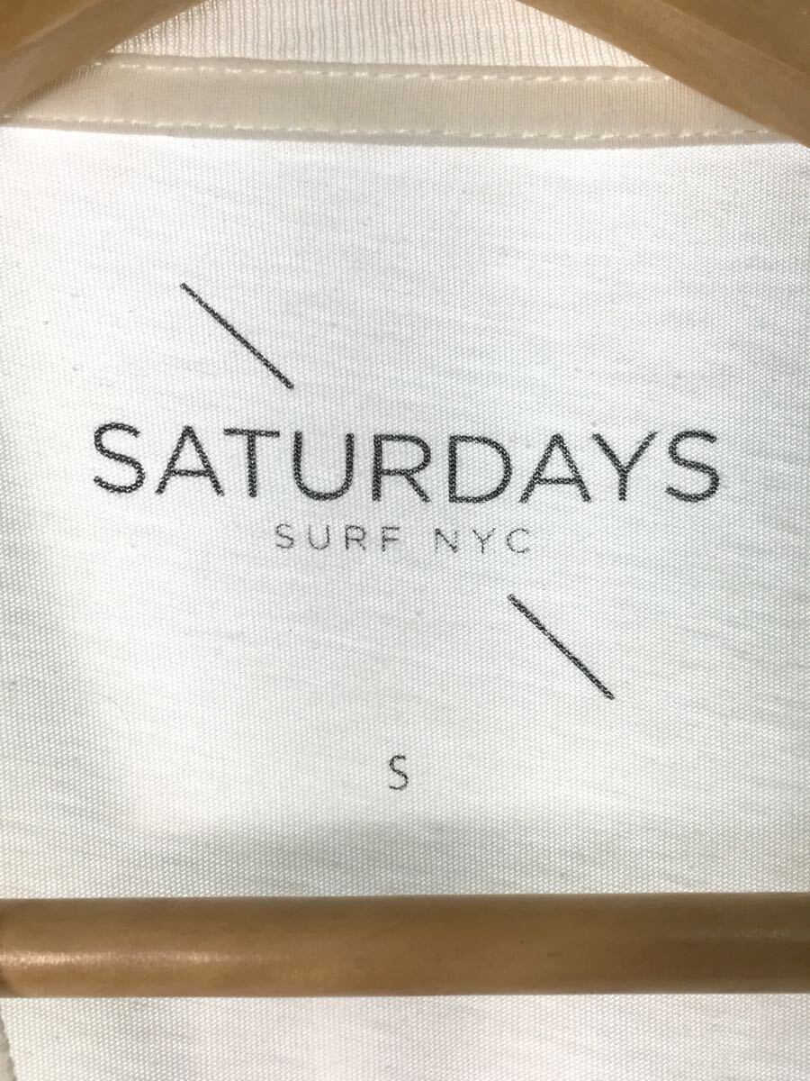 Saturdays NYC(SATURDAYS SURF NYC)◆Tシャツ/S/コットン/WHT/BBM-1743-A_画像3