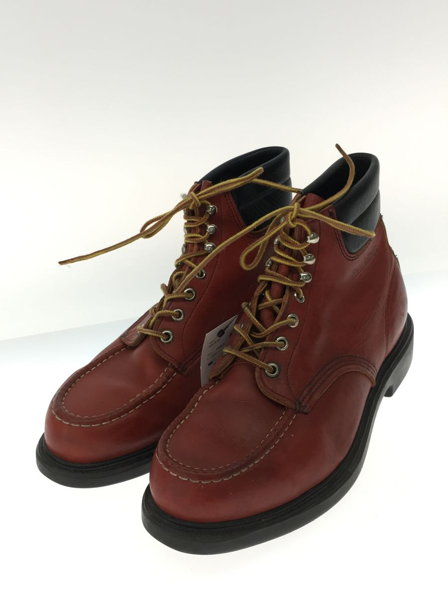 RED WING◆レースアップブーツ/US10.5/ブラウン/レザー/SUPER SOLE/クラシックモックトゥ/08031_画像2