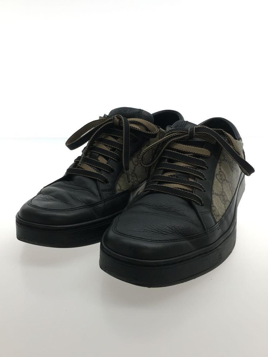 GUCCI◆GG SUPREME_GGスプリーム/ローカットスニーカー/UK8.5/BLK/PVC/386752_画像2