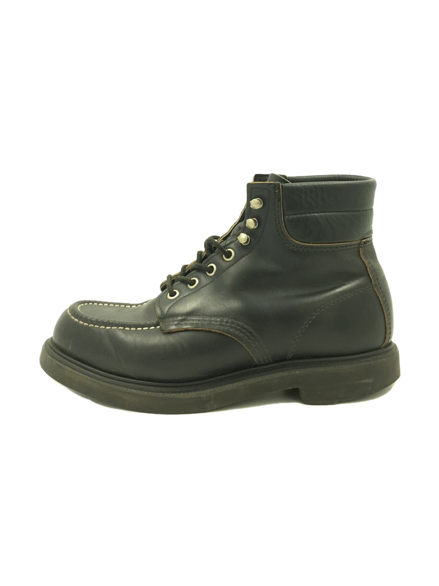 人気ブランド RED WING◇SUPERSOLE 6 MOC/ブーツ/US7.5/BLK/8133 25.5