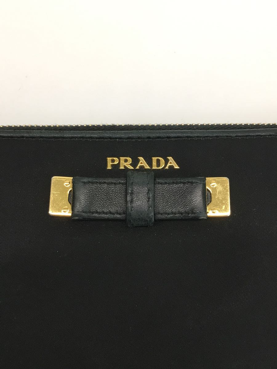 PRADA◆長財布/ナイロン/BLK/レディース/1M0506_画像3