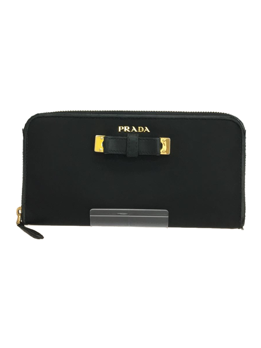 PRADA◆長財布/ナイロン/BLK/レディース/1M0506_画像1