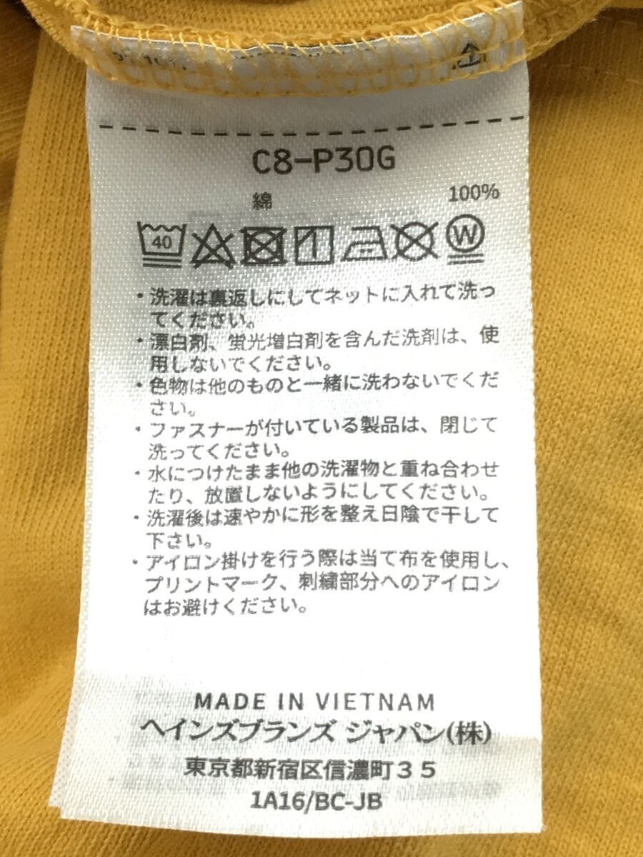 Champion◆Tシャツ/XL/コットン/YLW/無地/C8-P30G/シミ有_画像5
