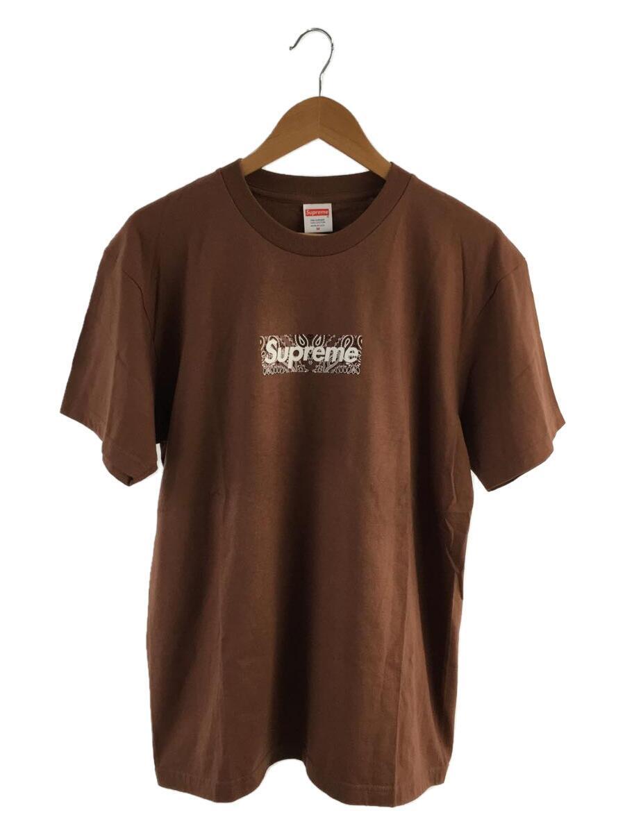 Supreme◆Bandana Box Logo Tee/Tシャツ/M/コットン/BRW_画像1