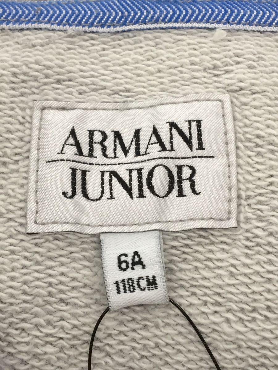 Armani Junior◆パーカー/US6/コットン/GRY_画像3