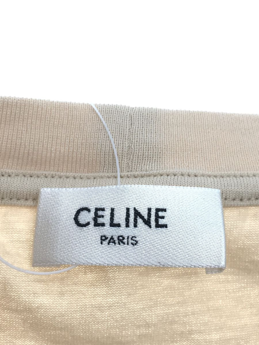 最低価格の CELINE◇Tシャツ/S/コットン/BEG/CELINE Slimane/ルーズ