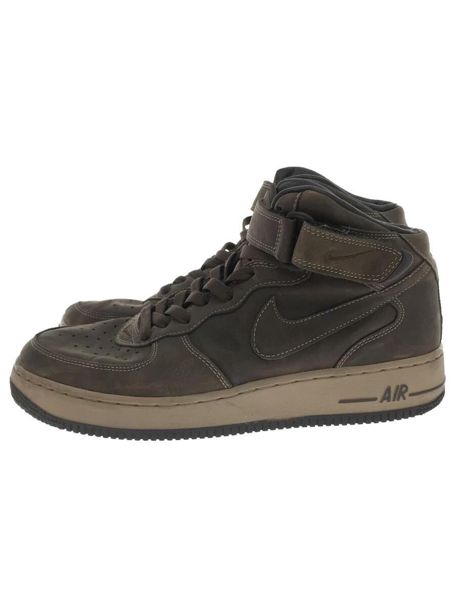 宅配 FORCE NIKE◆AIR 1 PREMIUM/エアフォースミッドプレミアム/ブラウン/310277-222/27 MID 27.5cm 宅配 FORCE NIKE◆AIR 1 PREMIUM/エアフォースミッドプレミアム/ブラウン/310277-222/27 MID 27.5cm